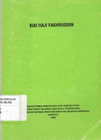 Image of Kiai Haji Fakhruddin